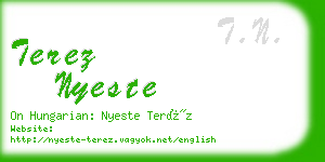 terez nyeste business card